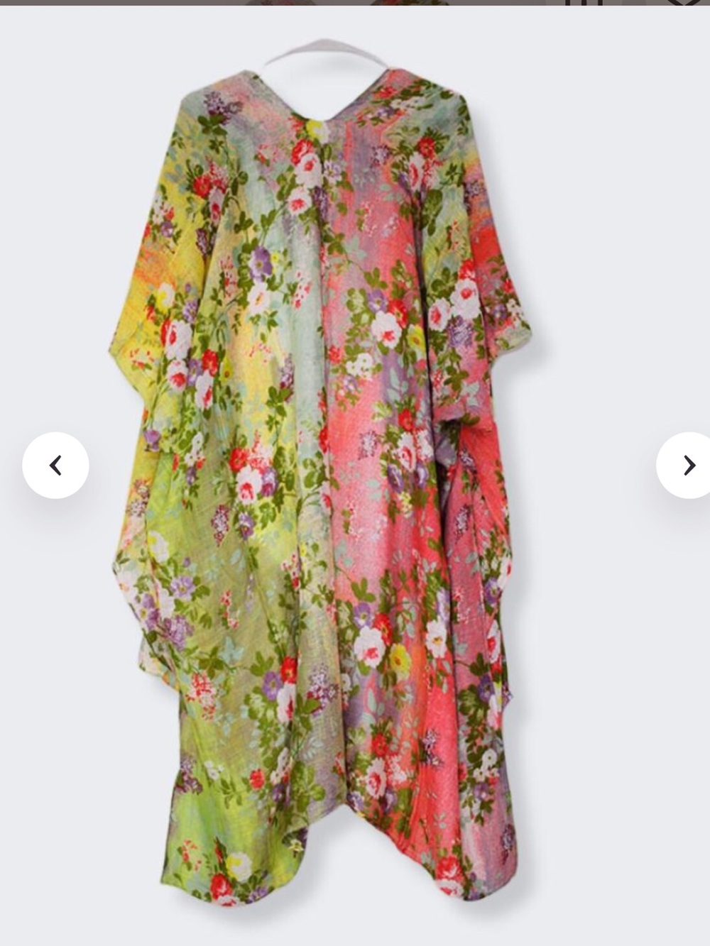 NWOT Floral Ombre pastel kimono one size